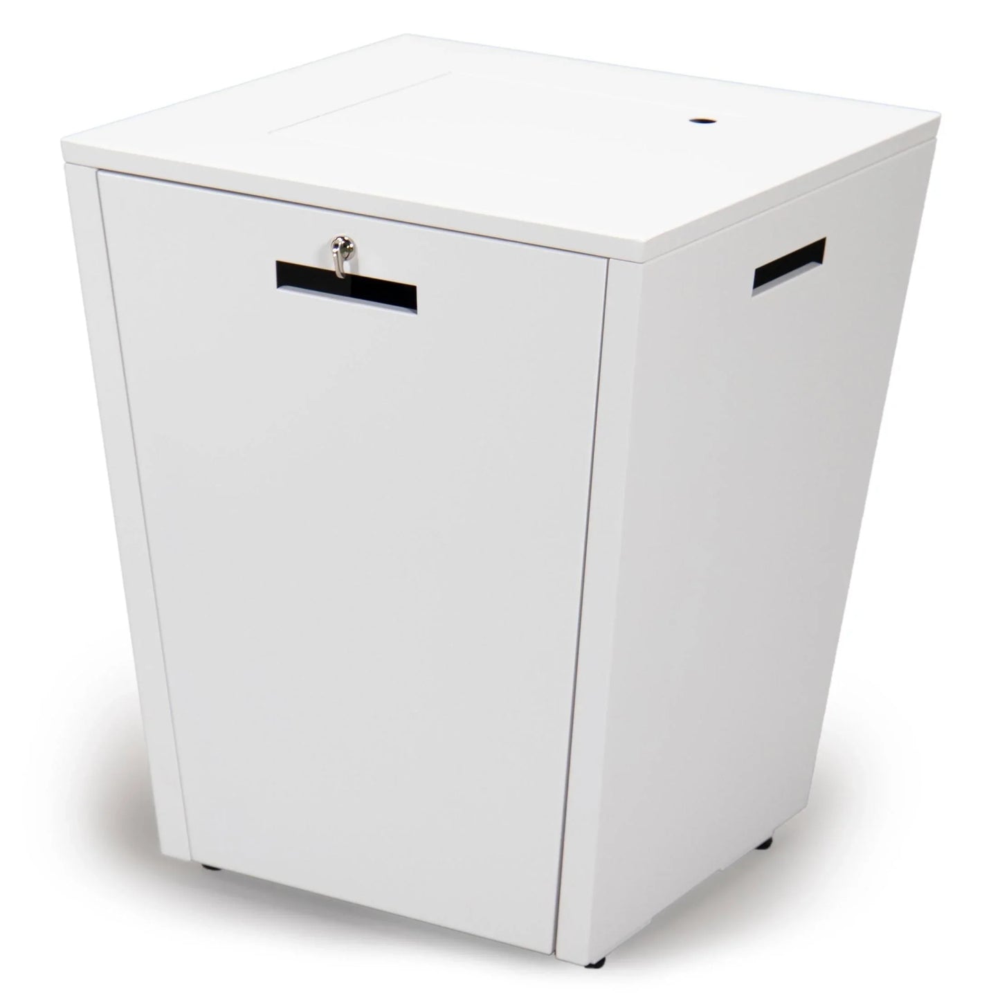 Marlin Modern White Aluminum Outdoor Chaise Lounge Chair Set of 2 With Arms And Square Fire Pit Side Table for Patio - Elax Furniture