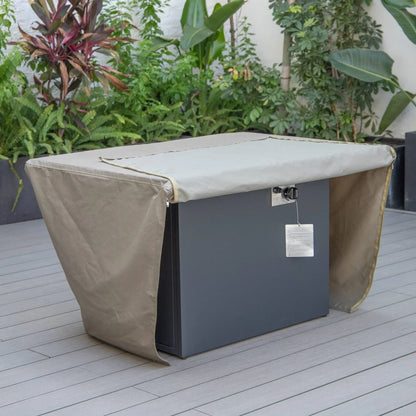 Chelsea Waterproof Fabric Rectangle Fire Pit Table Cover - Elax Furniture
