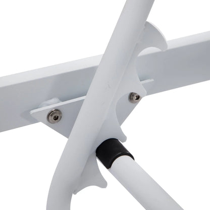 Chelsea Modern Outdoor White Chaise Lounge With Side Table & Cushions Set of Two - Elax Furniture