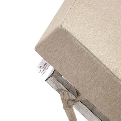 Chelsea Modern Outdoor Weathered Grey Chaise Lounge With Side Table & Cushions Set of Two - Elax Furniture