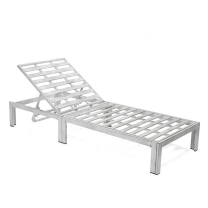 Chelsea Modern Outdoor Weathered Grey Chaise Lounge Chair With Cushions Set of 2 - Elax Furniture