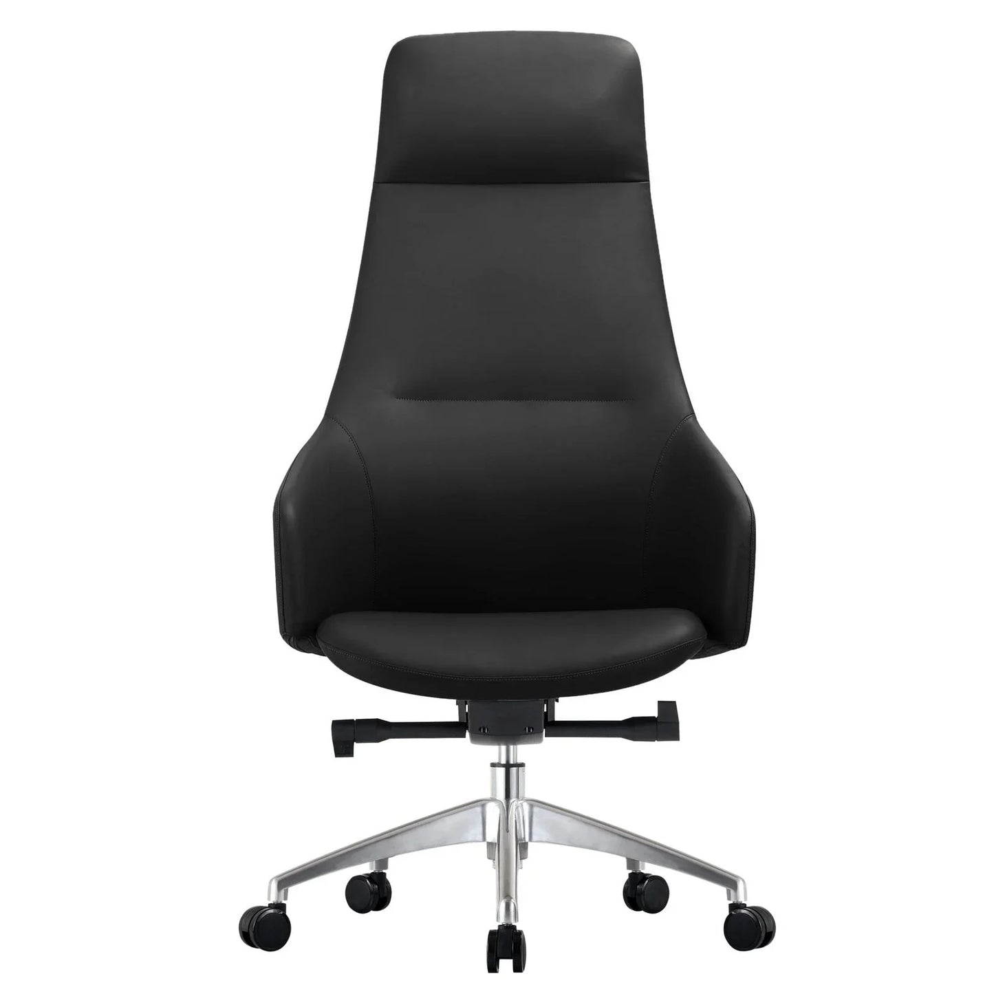 Celeste High-Back Office Chair in Upholstered Leather and Iron Base with Swivel and Tilt - Elax Furniture