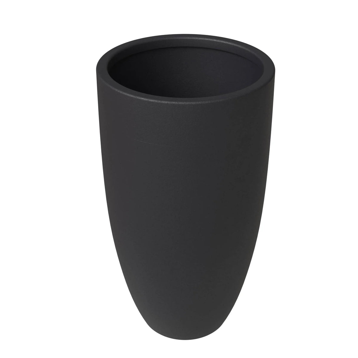Crete Modern Tapered Round Planter Pot in Fiberstone and Clay Weather Resistant Design - Elax Furniture