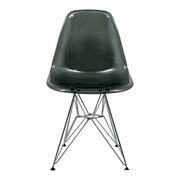 Cresco Modern Dining Side Chair in Curved Back Design with Multiple Base Options: Wood, Acrylic, Chrome & Gold Eiffel Design - Elax Furniture