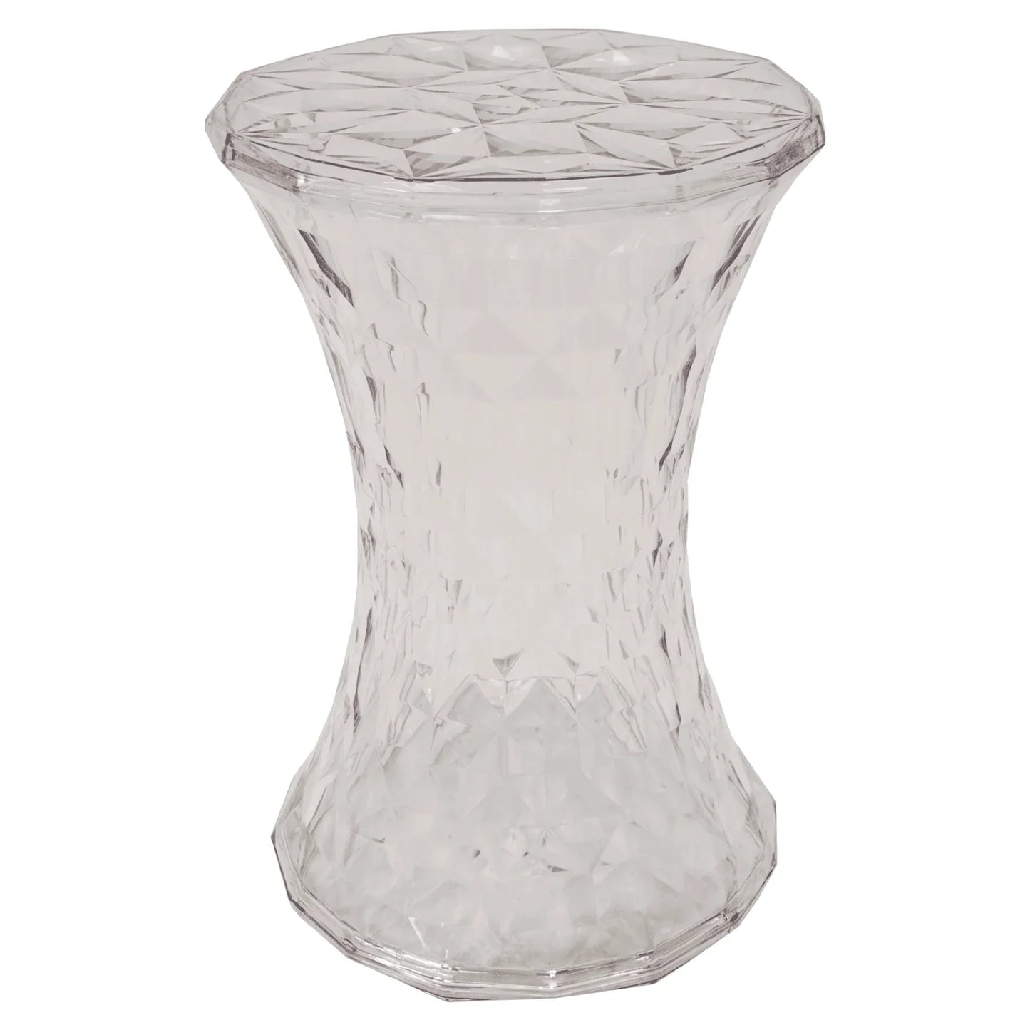 Clio Plastic Side Table with a Diamond Shape Design - Elax Furniture