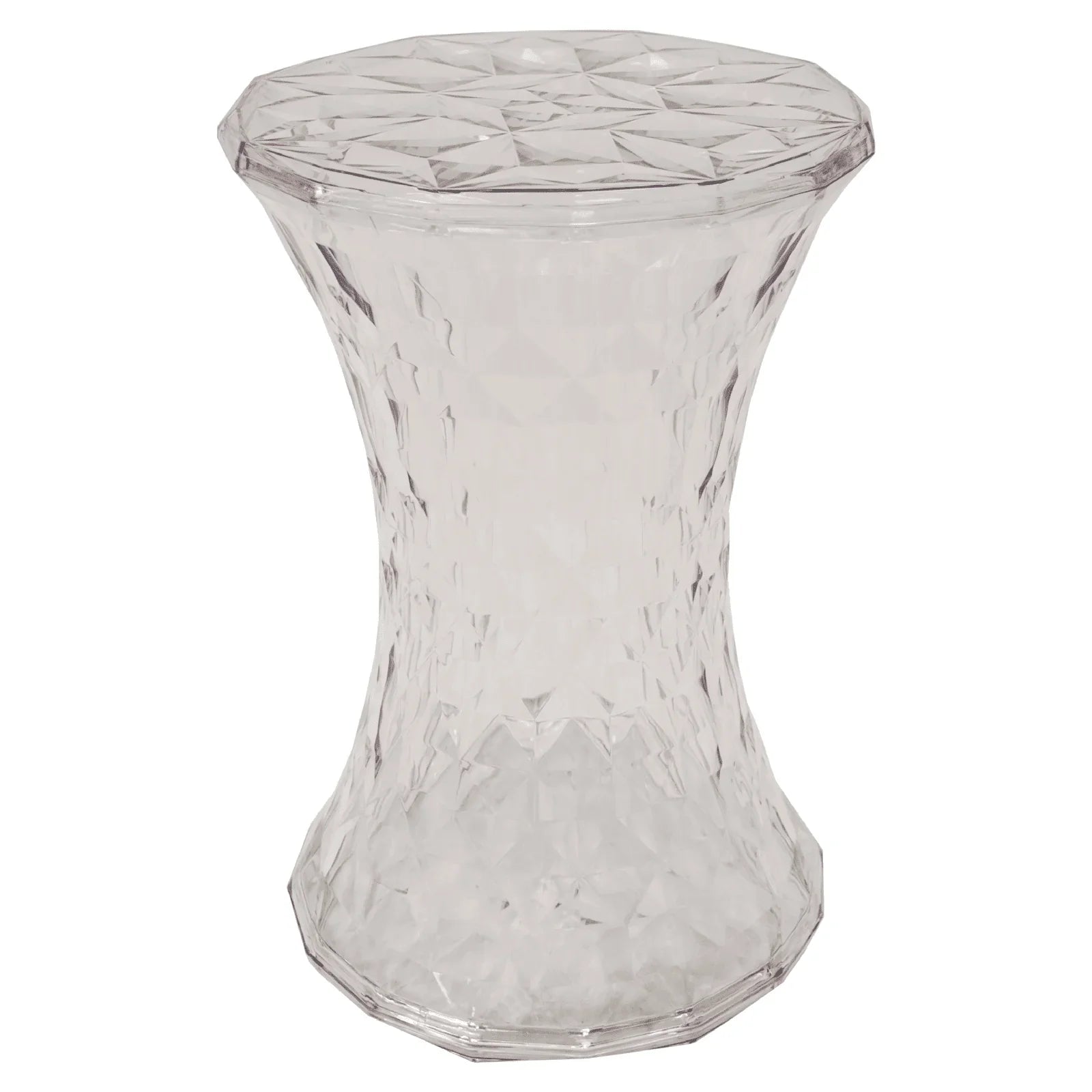 Clio Plastic Side Table with a Diamond Shape Design - Elax Furniture