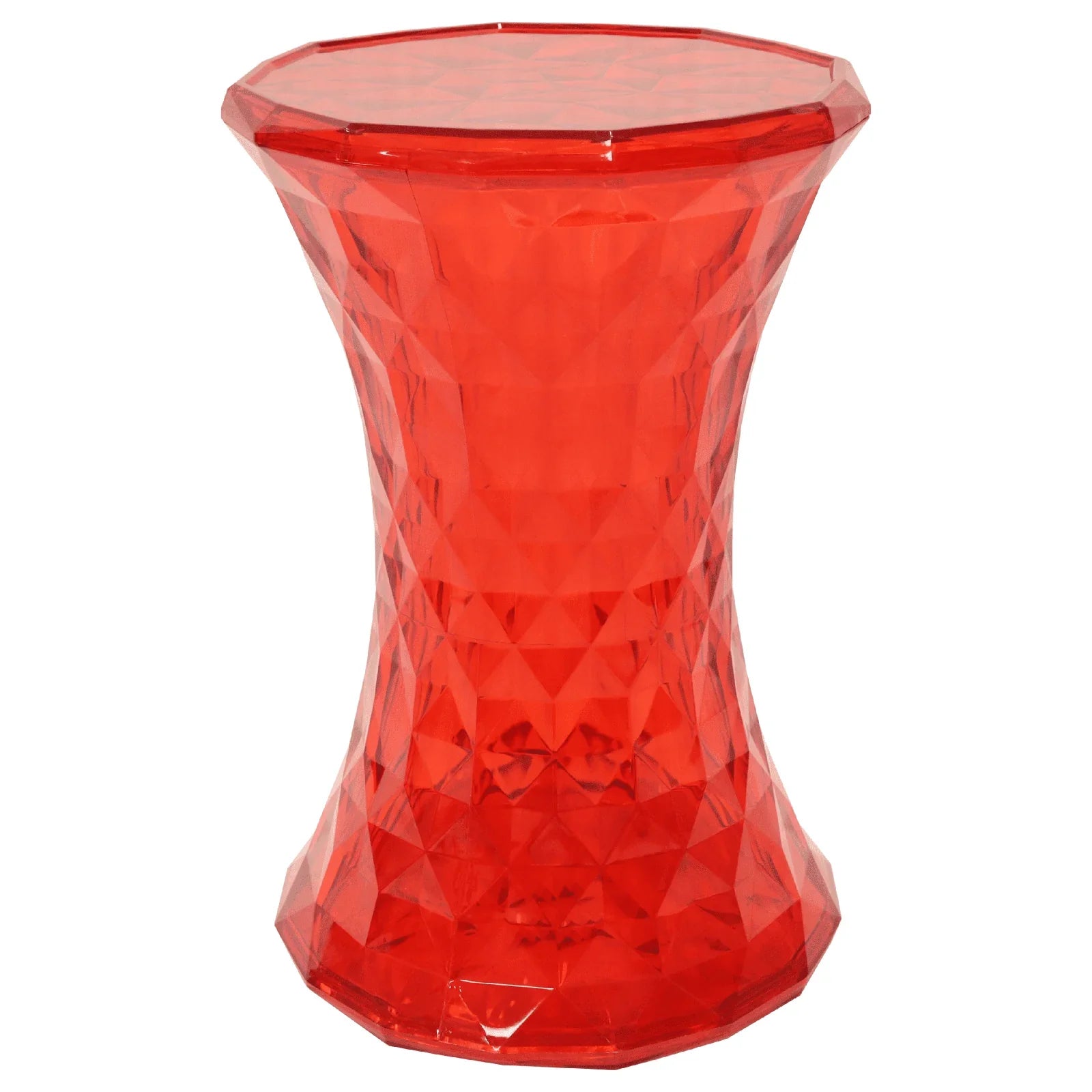 Clio Plastic Side Table with a Diamond Shape Design - Elax Furniture