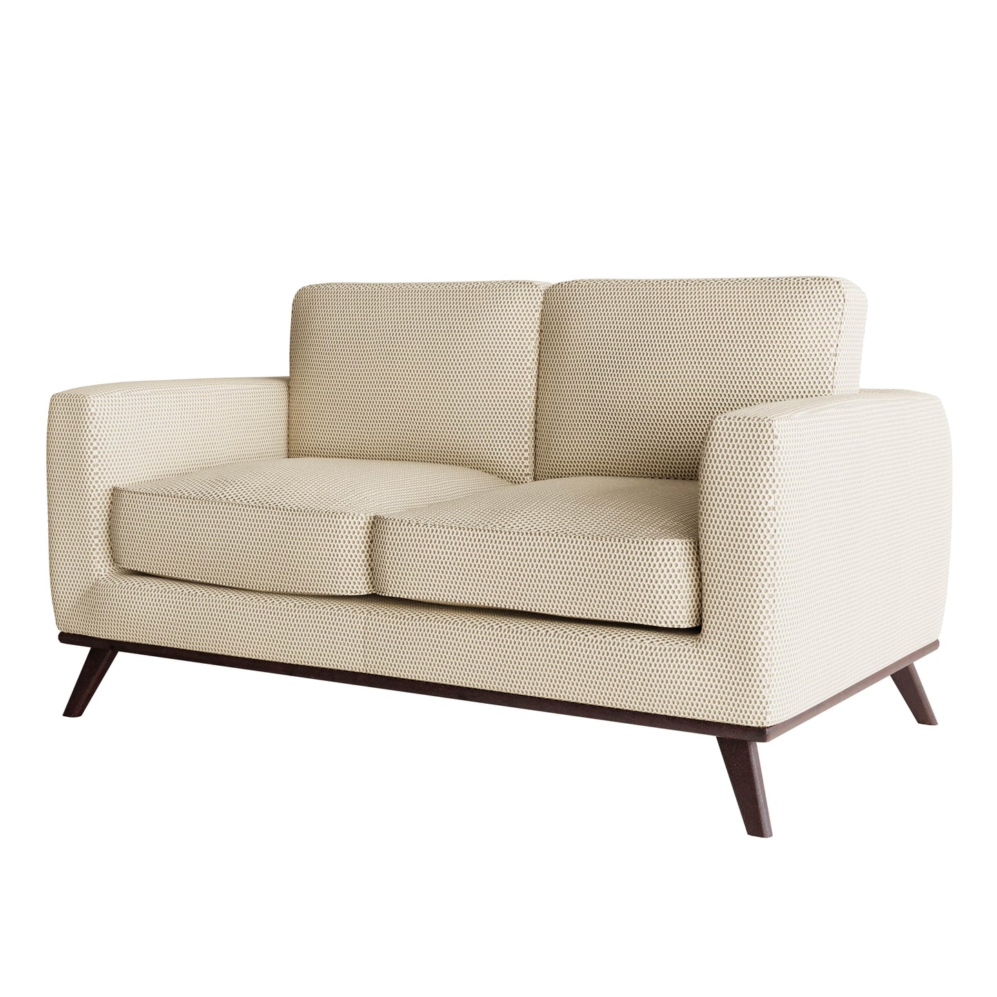 Birch Wood Base Leather/Mesh Loveseat - Chester Collection - Elax Furniture