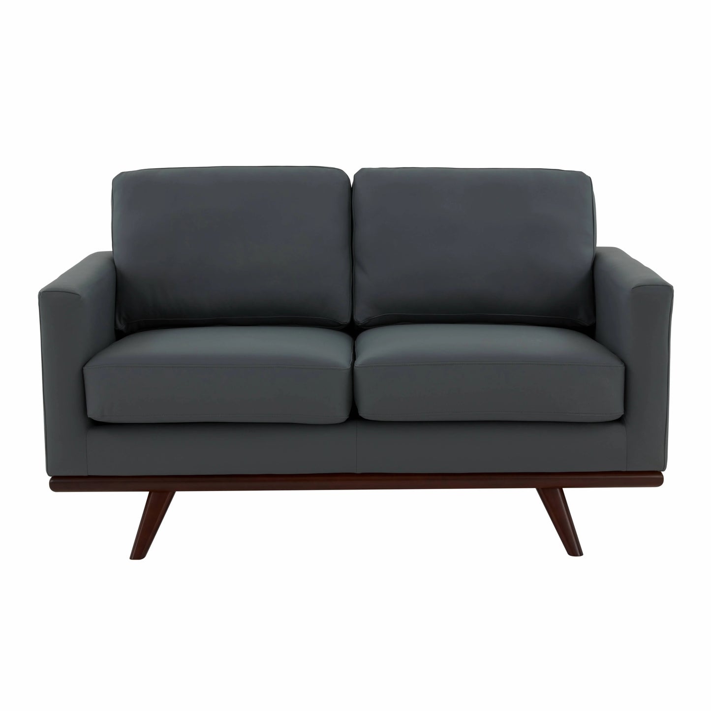 Birch Wood Base Leather/Mesh Loveseat - Chester Collection - Elax Furniture