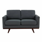 Birch Wood Base Leather/Mesh Loveseat - Chester Collection - Elax Furniture