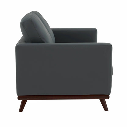 Birch Wood Base Leather/Mesh Loveseat - Chester Collection - Elax Furniture