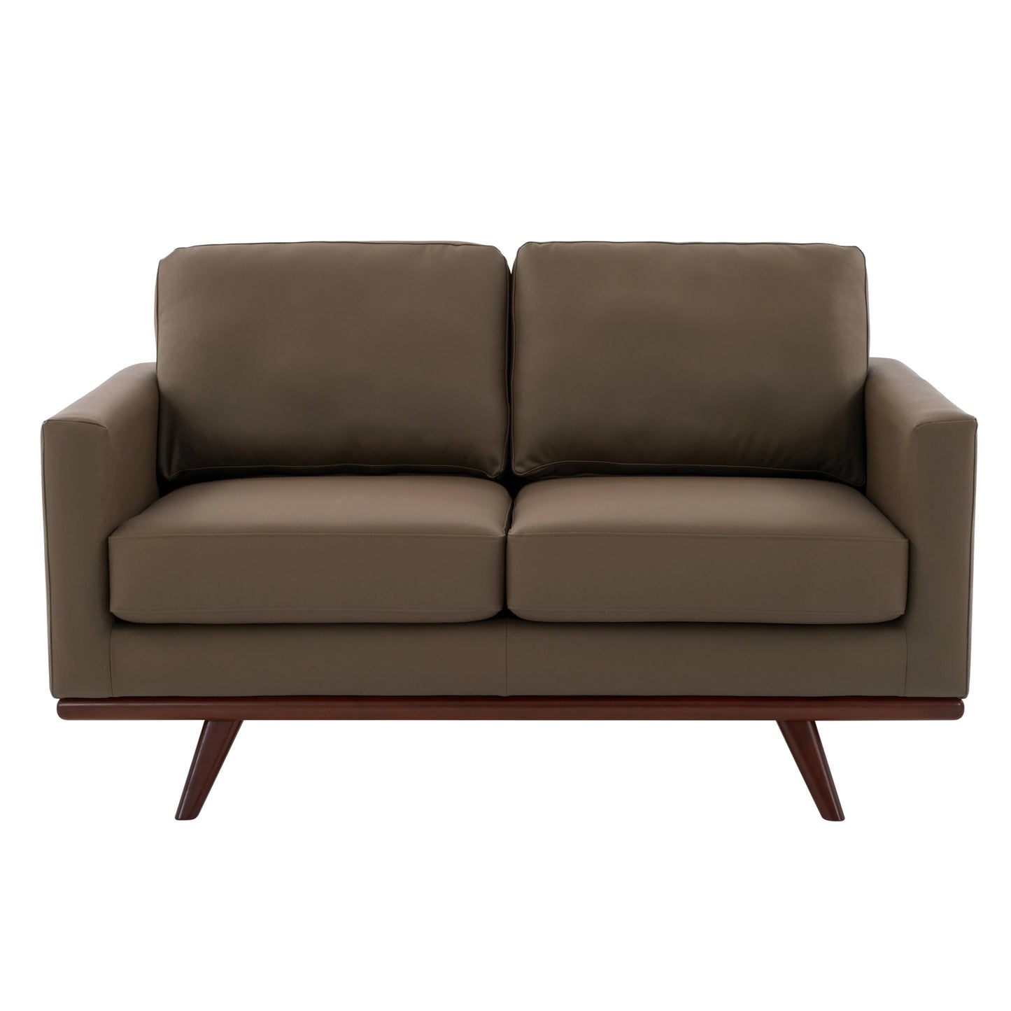 Birch Wood Base Leather/Mesh Loveseat - Chester Collection - Elax Furniture