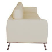Chester 3-Seater Leather Full Size Sofa in Birch Wood Base - Elax Furniture