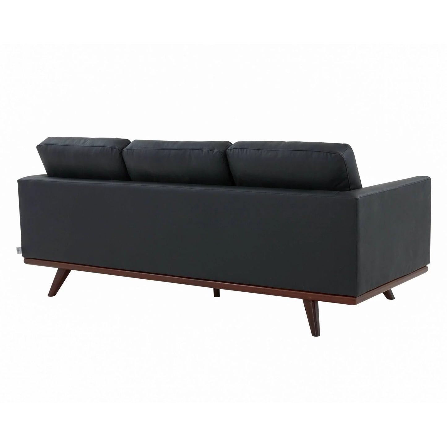 Chester 3-Seater Leather Full Size Sofa in Birch Wood Base - Elax Furniture