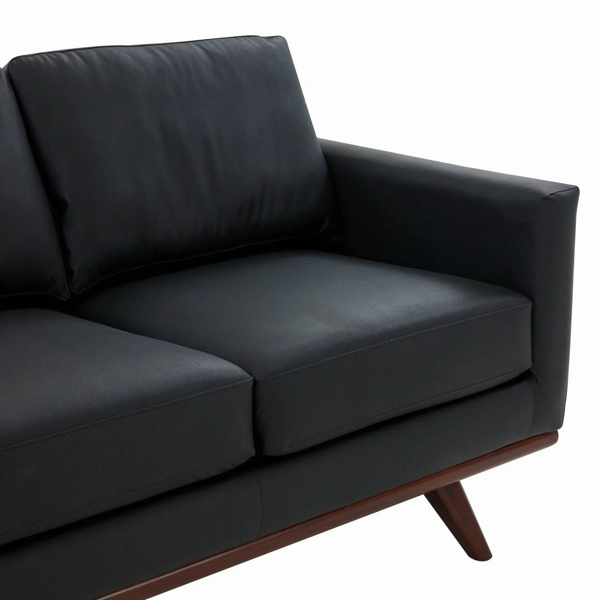 Chester 3-Seater Leather Full Size Sofa in Birch Wood Base - Elax Furniture