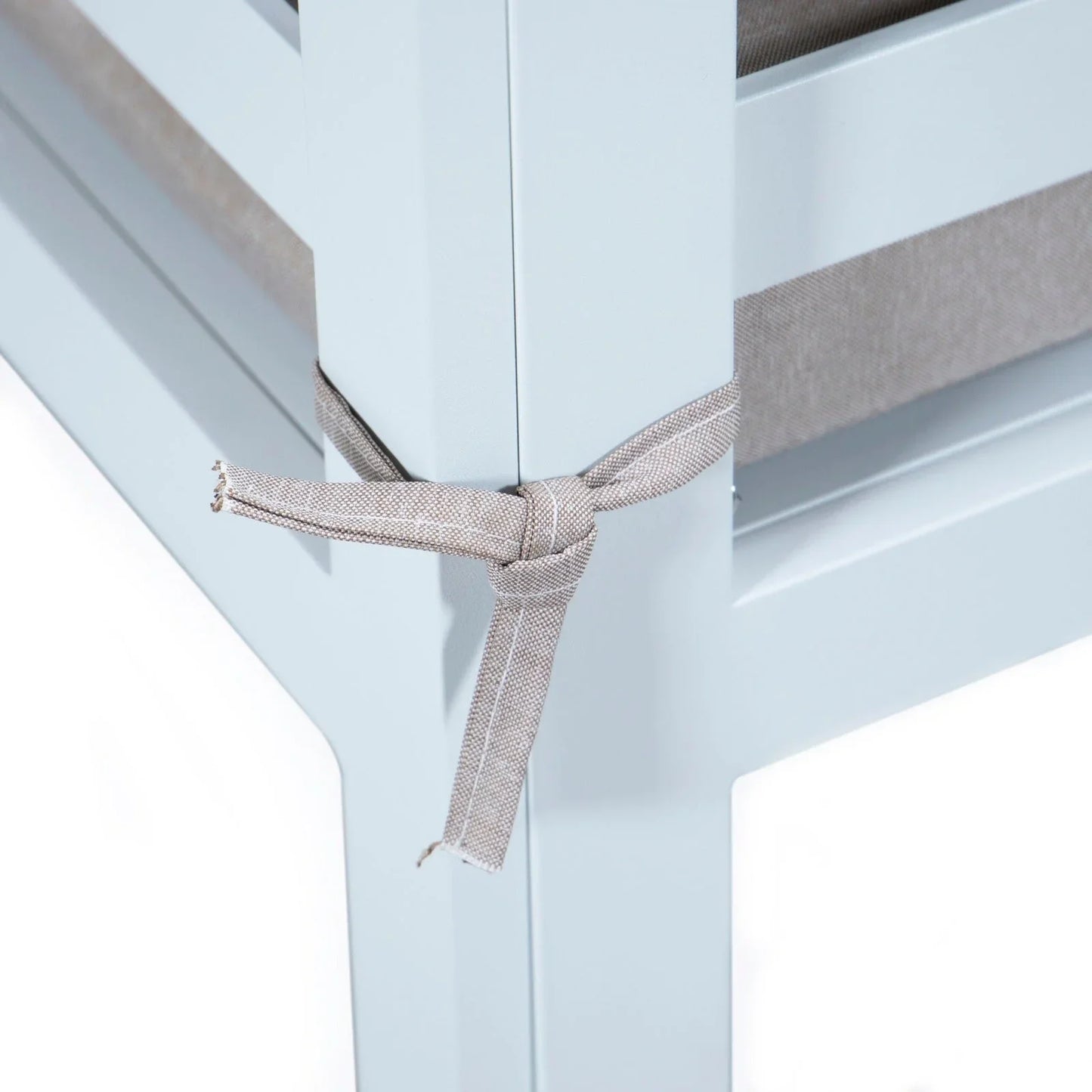 Chelsea 7-Piece Patio Sectional And Fire Pit Table In White Aluminum With Cushions - Elax Furniture