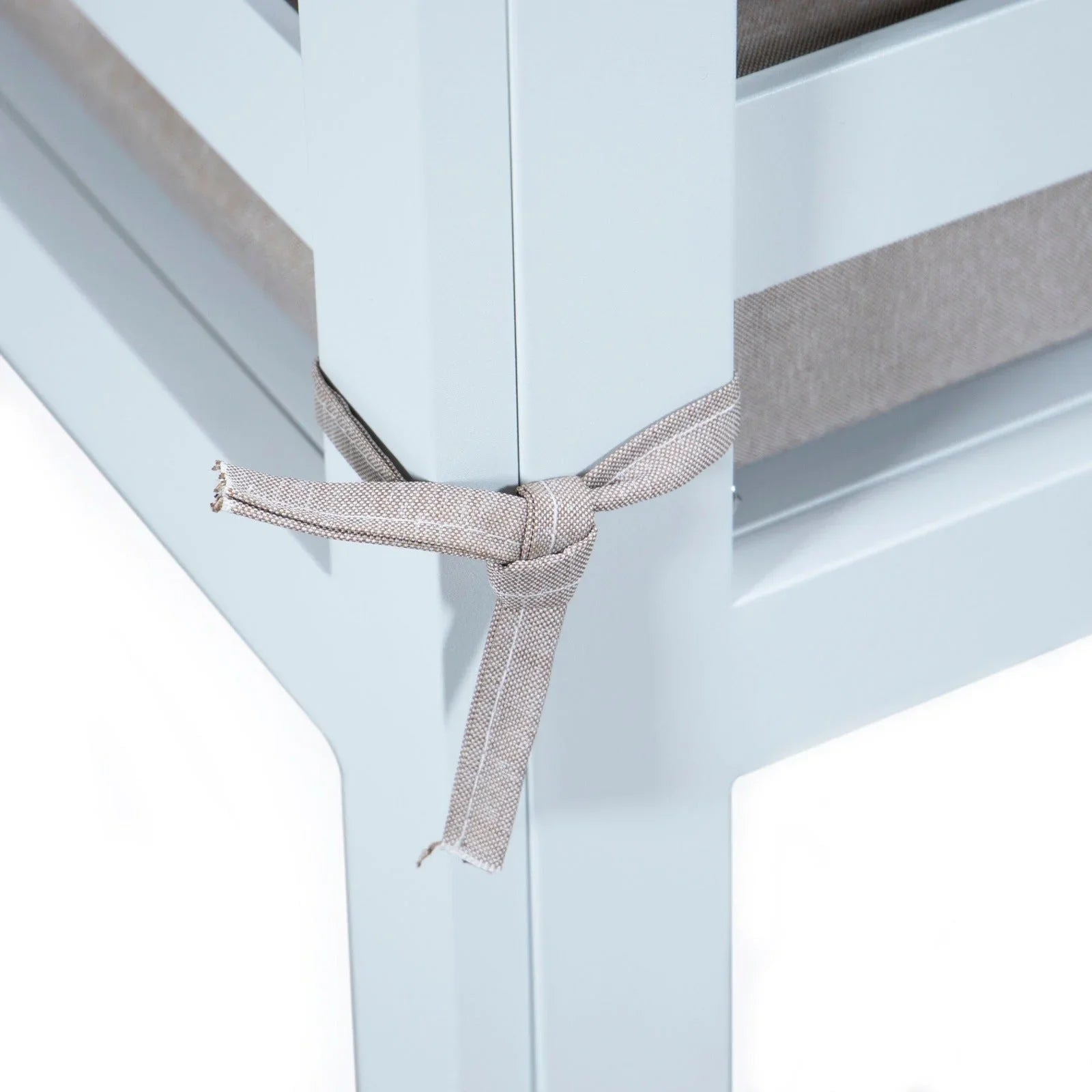 Chelsea 7-Piece Patio Sectional And Fire Pit Table In White Aluminum With Cushions - Elax Furniture