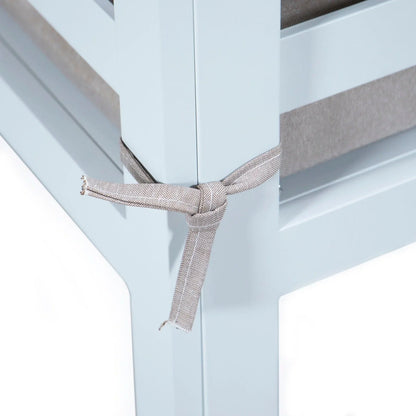 Chelsea 7-Piece Patio Sectional And Fire Pit Table In White Aluminum With Cushions - Elax Furniture