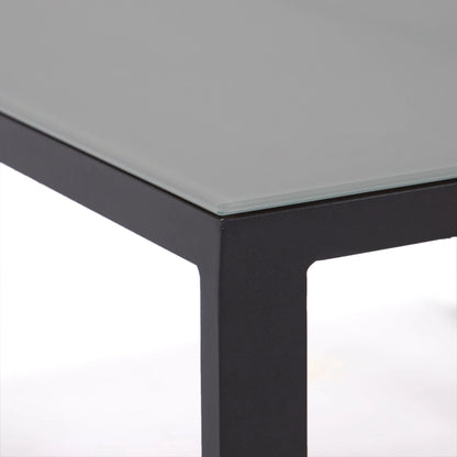 Chelsea Black Sectional With Adjustable Headrest & Coffee Table With Two Tone Cushions - Elax Furniture