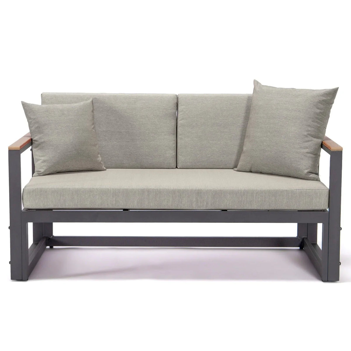 Chelsea Black Sectional With Adjustable Headrest & Coffee Table With Cushions - Elax Furniture