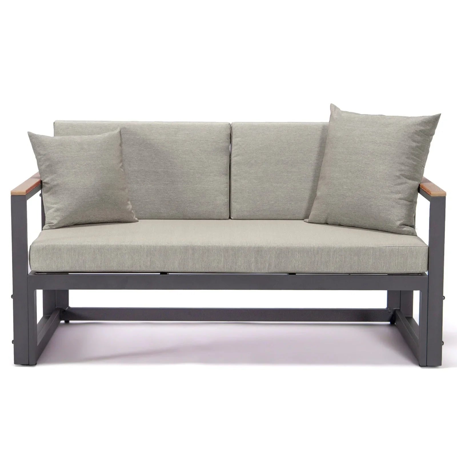 Chelsea Black Sectional With Adjustable Headrest & Coffee Table With Cushions - Elax Furniture