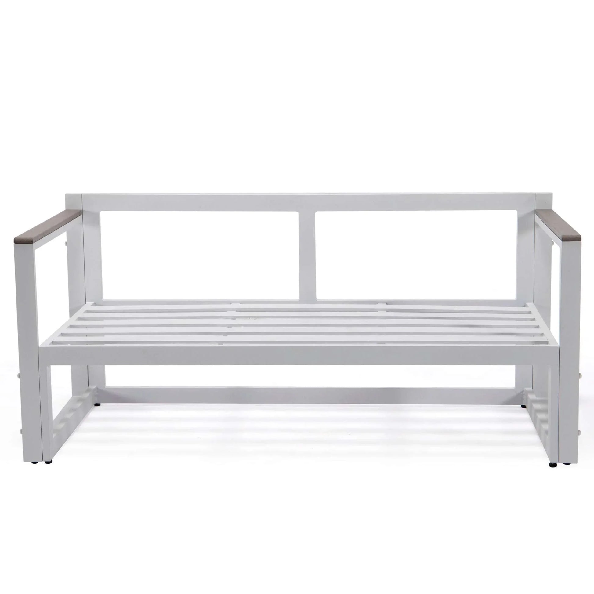 Chelsea White Sectional With Adjustable Headrest & Coffee Table With Two Tone Cushions - Elax Furniture