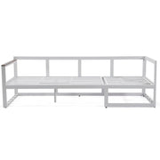 Chelsea White Sectional With Adjustable Headrest & Coffee Table With Cushions - Elax Furniture