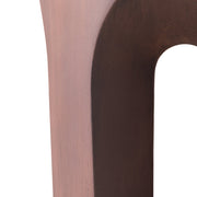 Crus Fiberstone Outdoor Side Table With Arched Base Design