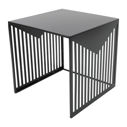 Cisco Modern Square Steel Side Table with Powder Coated Finish - Elax Furniture