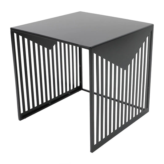 Cisco Modern Square Steel Side Table with Powder Coated Finish - Elax Furniture
