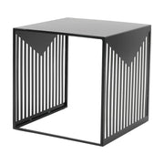 Cisco Modern Square Steel Side Table with Powder Coated Finish - Elax Furniture