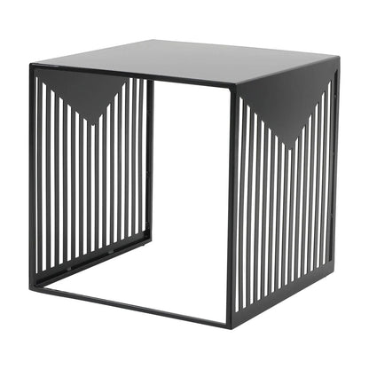 Cisco Modern Square Steel Side Table with Powder Coated Finish - Elax Furniture