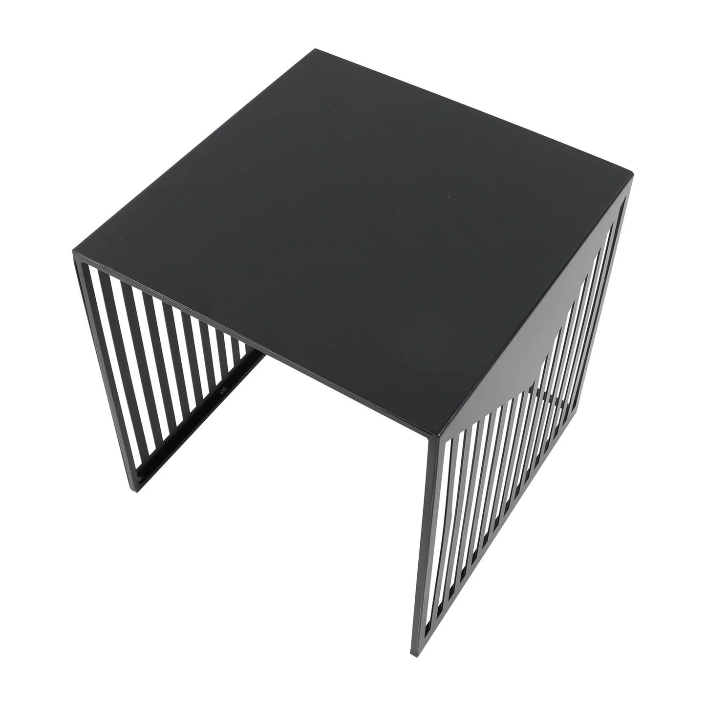 Cisco Modern Square Steel Side Table with Powder Coated Finish - Elax Furniture
