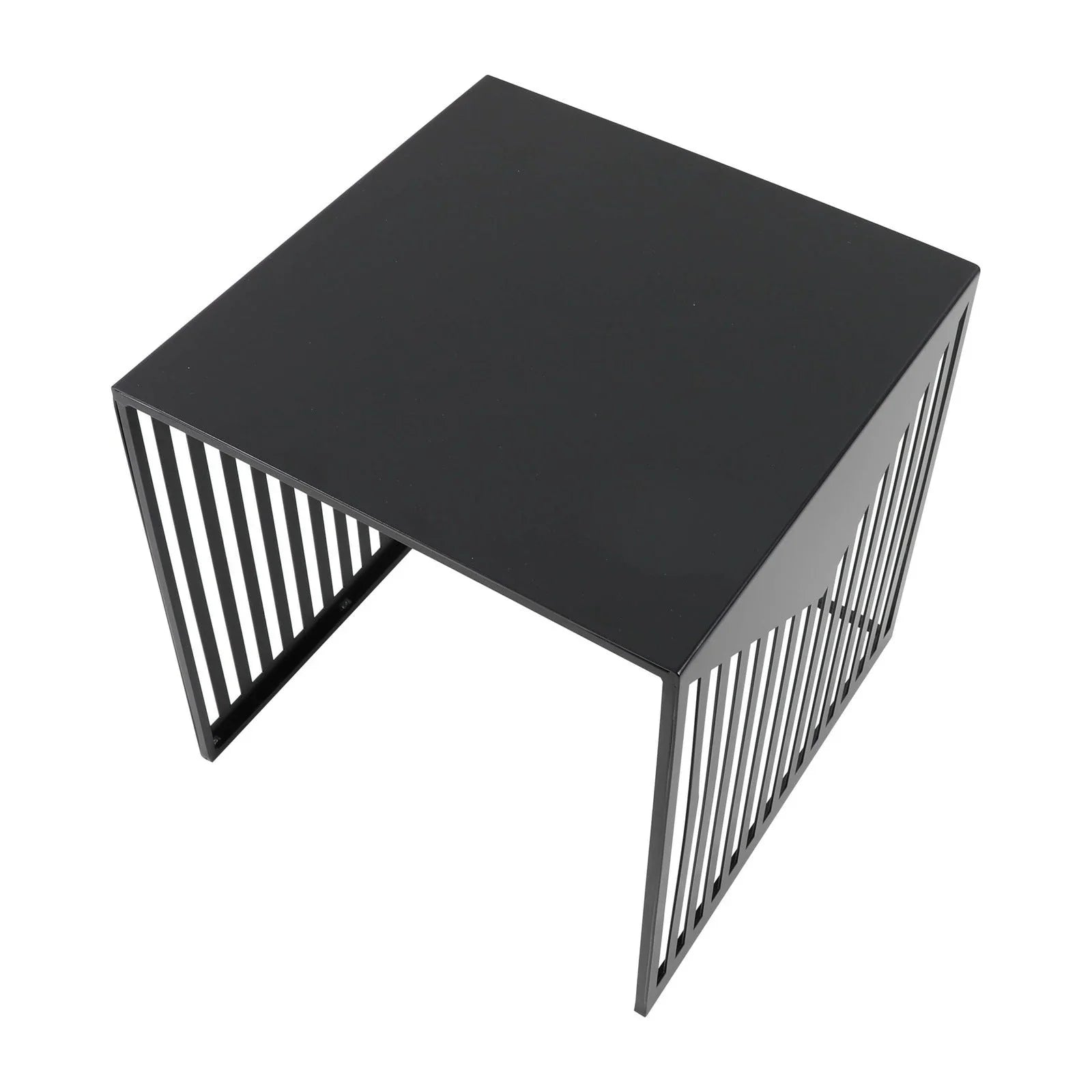 Cisco Modern Square Steel Side Table with Powder Coated Finish - Elax Furniture