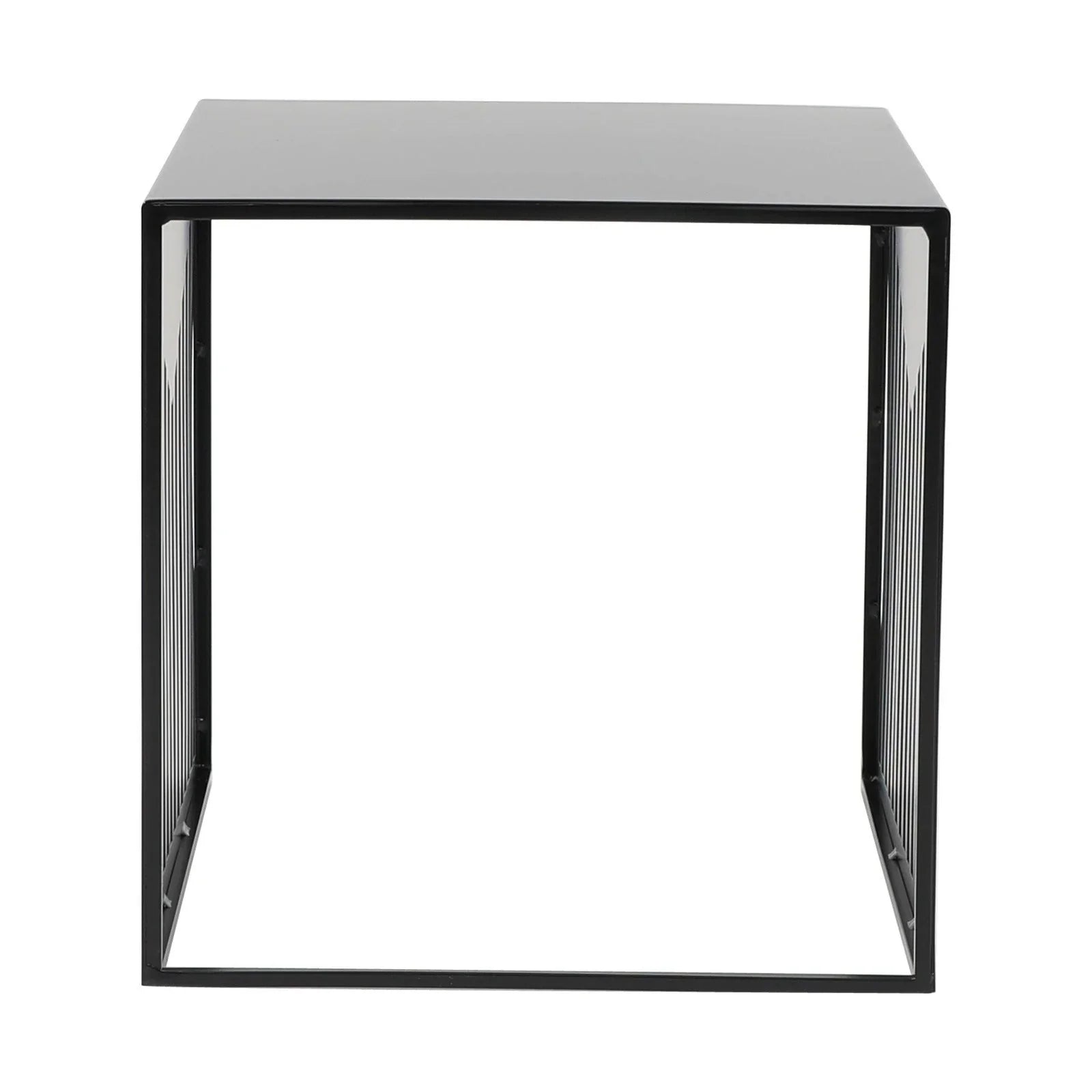 Cisco Modern Square Steel Side Table with Powder Coated Finish - Elax Furniture