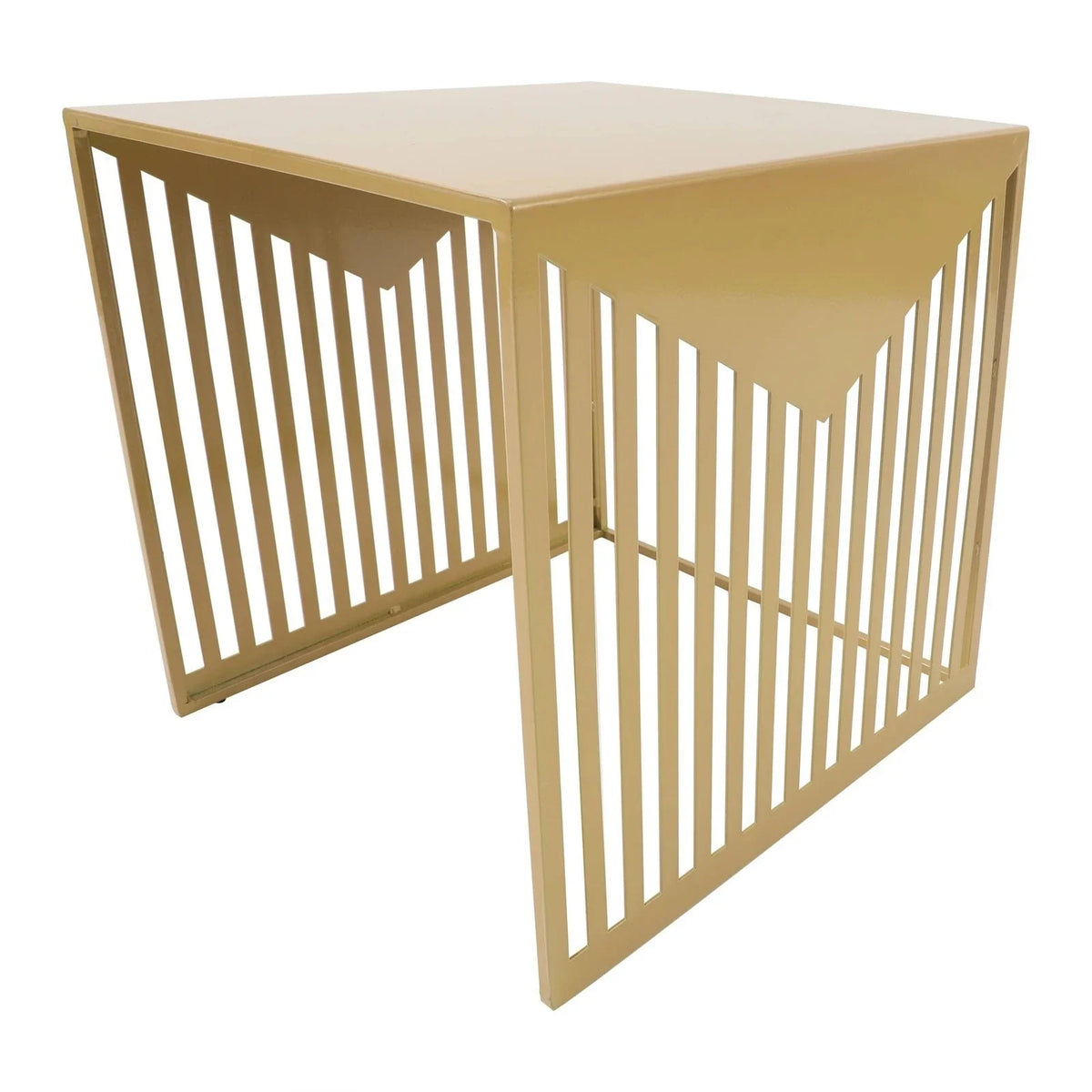 Cisco Modern Square Steel Side Table with Powder Coated Finish - Elax Furniture