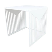 Cisco Modern Square Steel Side Table with Powder Coated Finish - Elax Furniture