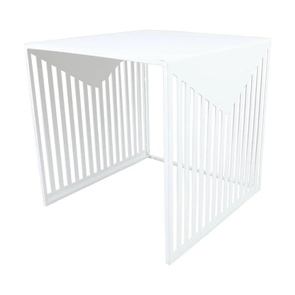Cisco Modern Square Steel Side Table with Powder Coated Finish - Elax Furniture