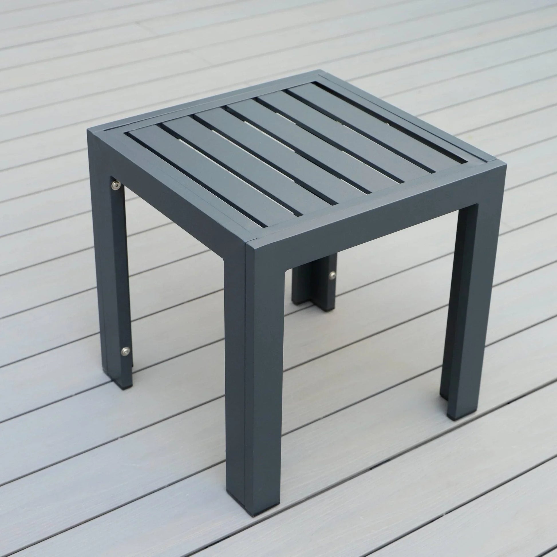 Chelsea Modern Aluminum Patio Side Table - Elax Furniture