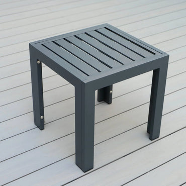 Chelsea Modern Aluminum Patio Side Table - Elax Furniture