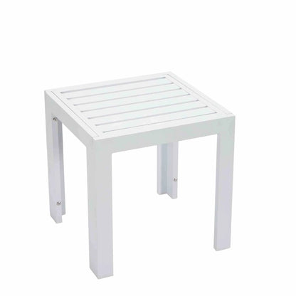 Chelsea Modern Aluminum Patio Side Table - Elax Furniture