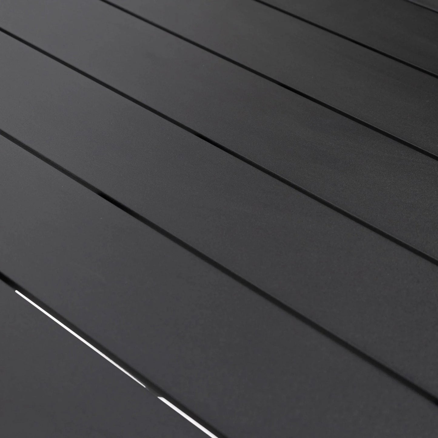 Chelsea 7-Piece Modern Outdoor Dining Set in Black Aluminum with Removable Cushions - Elax Furniture