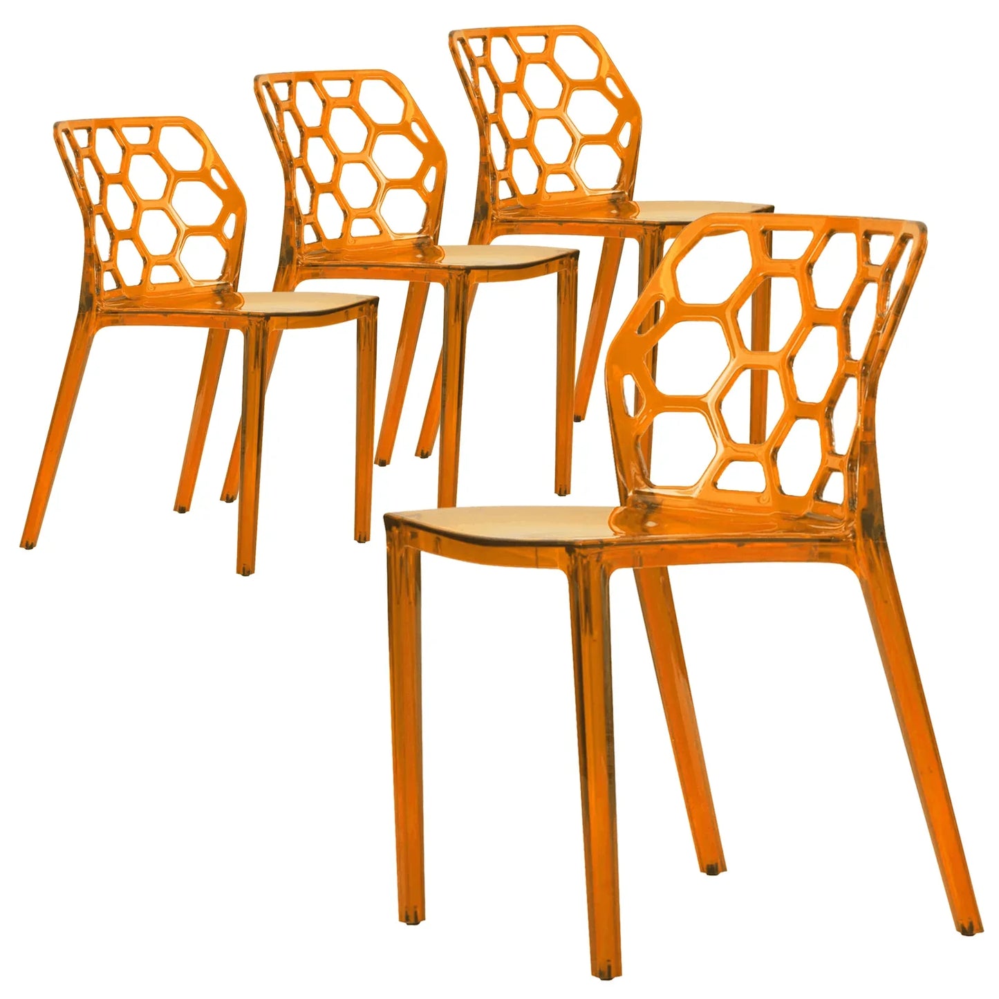Modern Dynamic Dining Chair Set of 4 - Elax Furniture