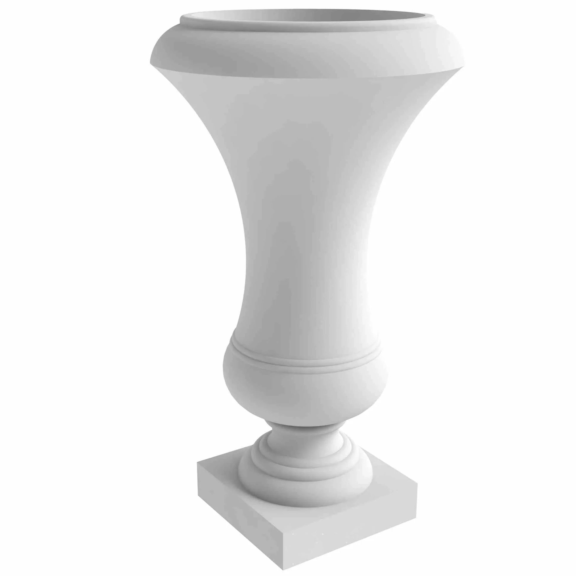 Daisy Fiberstone and Clay Urn Planter with Drainage Holes for Indoor and Outdoor - Elax Furniture