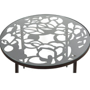 Devon Tree Design Glass Top Aluminum Base Indoor Outdoor Bistro Dining Table - Elax Furniture