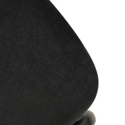 Ervilla Mid-Century Modern Wicker Bar Stool with Fabric Seat and Black Powder Coated Steel Frame - Elax Furniture