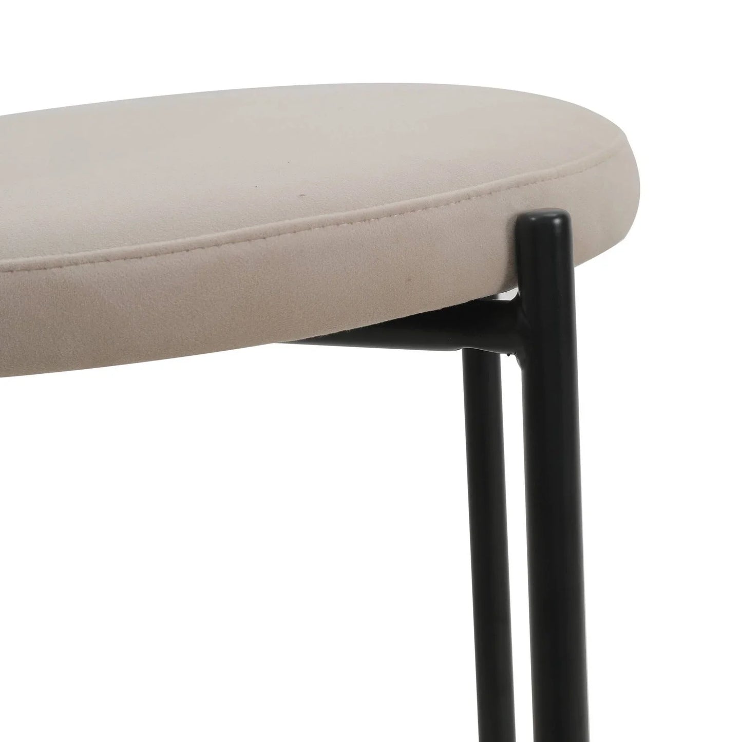 Euston Wicker Bar Stool with Black Powder Coated Steel Frame and Footrest - Elax Furniture