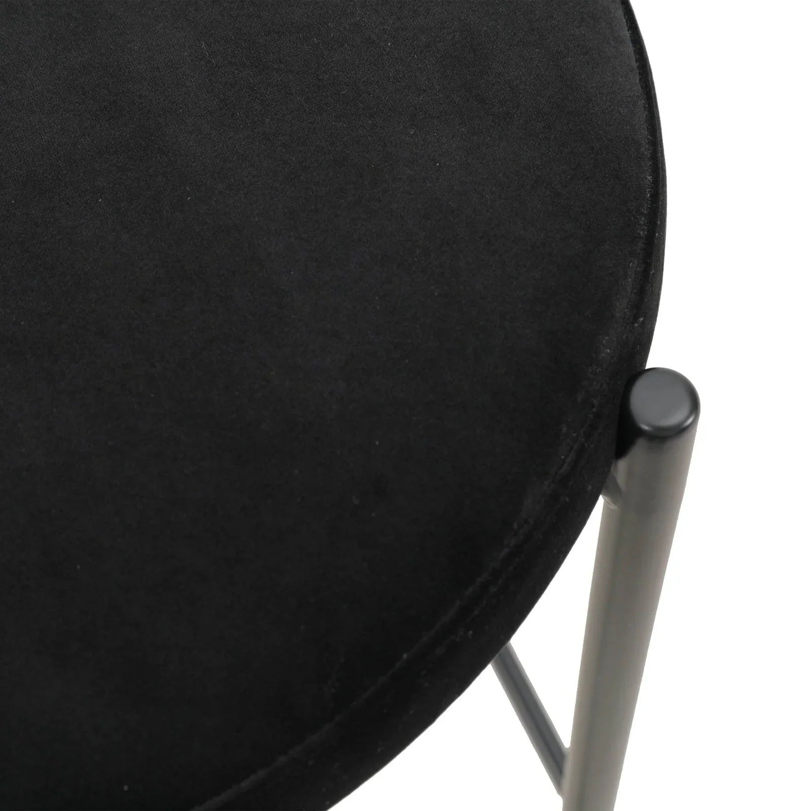 Euston Wicker Bar Stool with Black Powder Coated Steel Frame and Footrest, Set of 2 - Elax Furniture