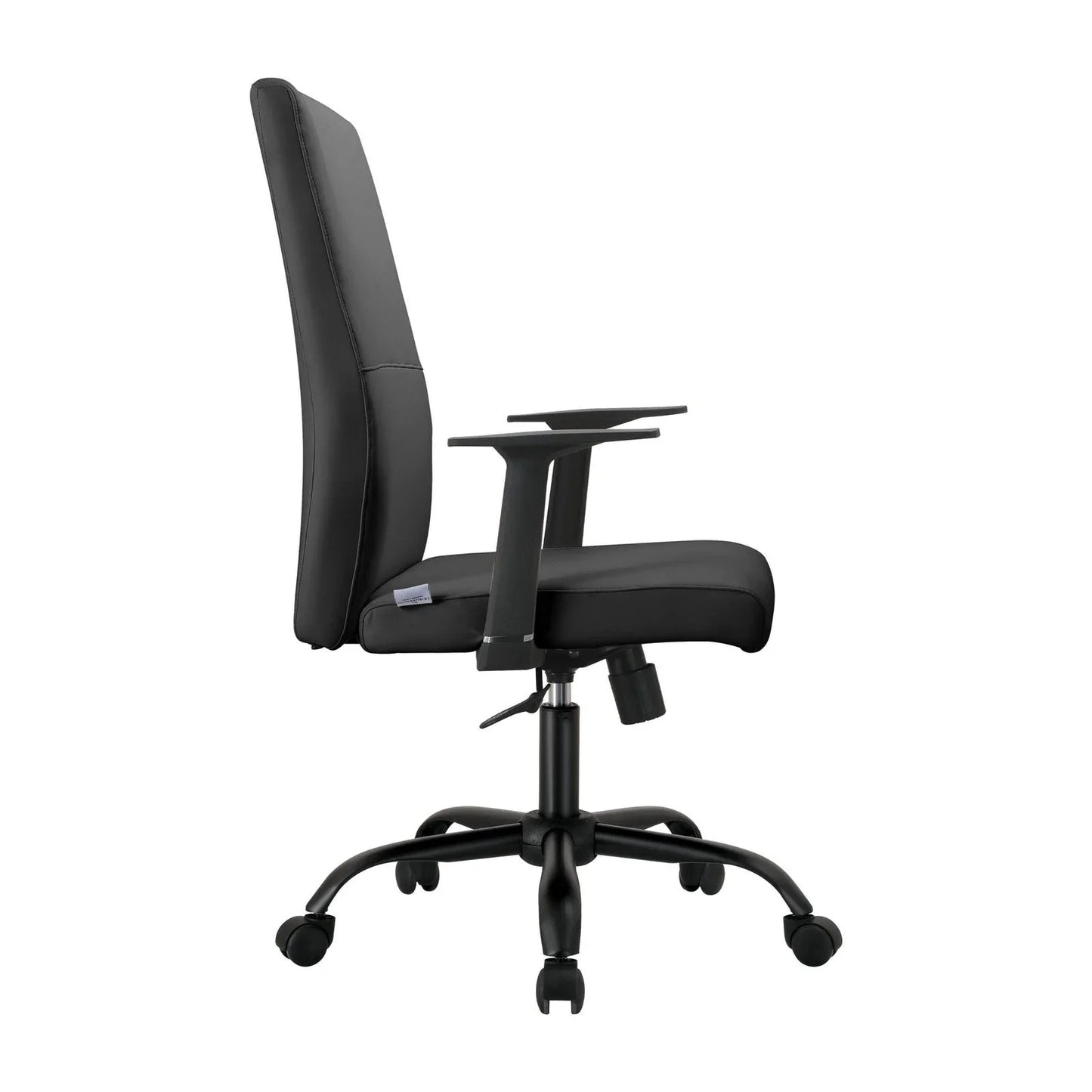 Evander Leather Office Chair in Aluminum with Adjustable Height and Swivel - Elax Furniture