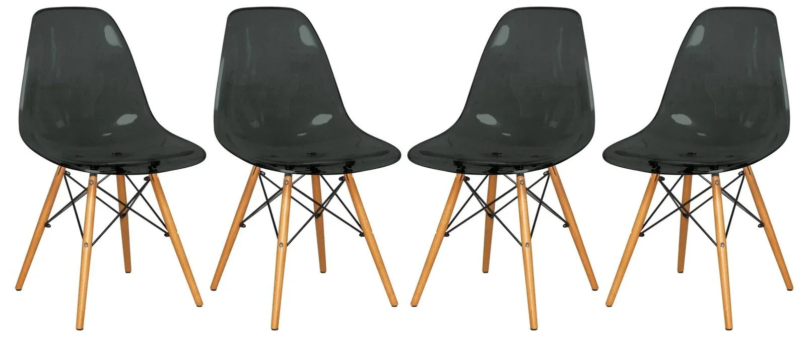 Dover Modern Dining Chair Molded Side Chair Set of 4 - Elax Furniture